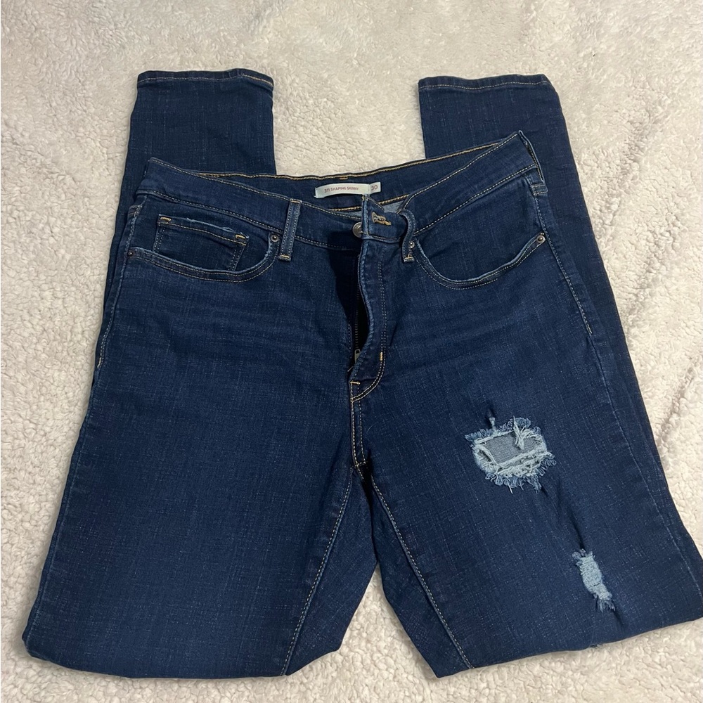 Levi's Indigo 311 Shaping Skinny Jeans Womens size 30 - Picture 5 of 5